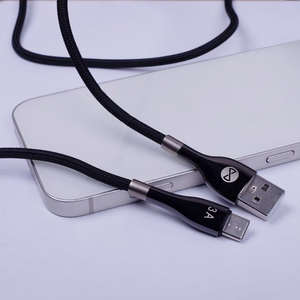 Forever Sleek кабель USB - USB-C 1,0 m 3A чёрный