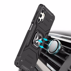 Wozinsky žiedinis šarvuotas hibridinis dėklas + magnetinis laikiklis Samsung Galaxy A13 5G juoda