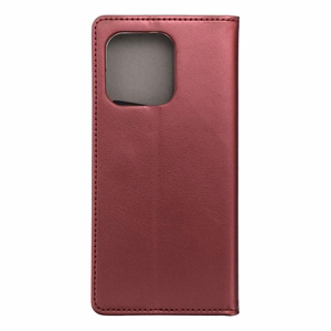 SMART MAGNETO knygos tipo dėklas telefonui MOTOROLA EDGE 60 FUSION, burgundiškas