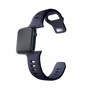 38/40/41/42 mm Gray (small) - 3mk Silicone Watch Strap for Apple