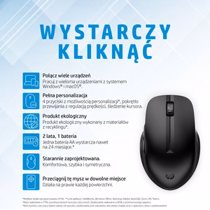 HP 435 daugiafunkcinė belaidė pelė WW