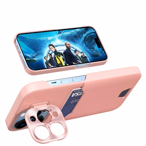 Leather Stand Case for Samsung Galaxy S23 Ultra Cover Card Wallet with Stand Pink