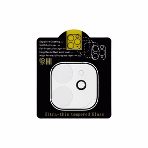 5D Full Glue Tempered Glass Camera Lens for iPhone 11 transparent