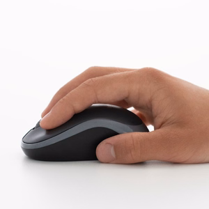 Logitech M185 2,4 GHz belaidė pelė, 1000 dpi, pilka