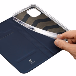 Dux Ducis чехол-кошелёк Skin Pro для iPhone 15 Plus синий