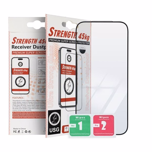 ULTRA STRONG 45 kg tempered-glass screen protector for iPhone 17 Pro / 18 Pro