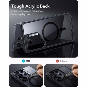ESR Classic Hybrid MagSafe Чехол для Samsung Galaxy S26 Ultra прозрачно-чёрный