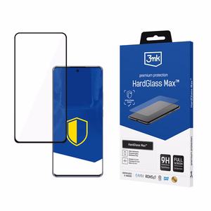 Sustiprintas pilnai dengiantis grūdintas stiklas "3mk HardGlass Max Black", skirtas "Oppo Reno 10" (CPH2531) / "Pro