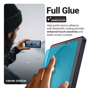Crong 3D Armour Glass Lite visą paviršių klijuojamas grūdintas apsauginis stiklas Google Pixel 9 Pro / 10 Pro ekranui