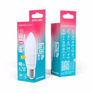 Forever Light LED lemputė E27 C37 7.2W 840lm 4000K, E klasė