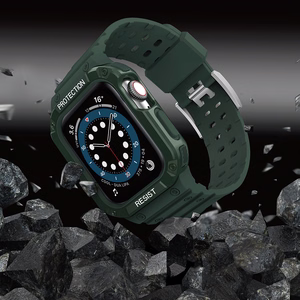 Apsauginė apyrankė Apple Watch 42/44/45mm šarvuotas dėklas - žalia