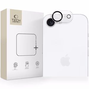 Защита камеры Tech-Protect Cam Fit+ для iPhone 16e / 17e - прозрачный