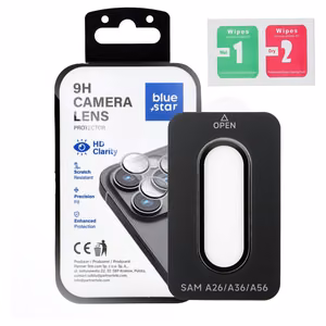 Kameros objektyvo apsauga BLUE STAR Easy Install SAMSUNG A36 juoda