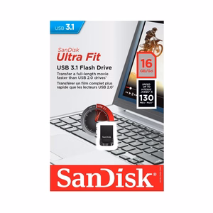 SanDisk Ultra Fit USB atmintukas 32 GB USB A tipo 3.2 Gen 1 (3.1 Gen 1) Juoda