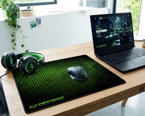 Esperanza EGP102G игровой коврик для мыши чёрный, зелёный