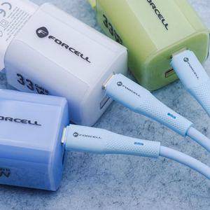 Кабель USB C to USB C Forcell F-Energy QC4.0 PD 5A 100W Silicone 1 m C347 синий