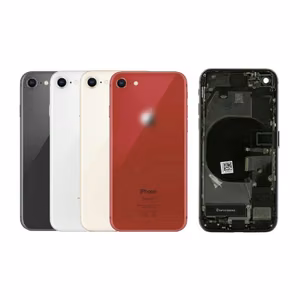 Galinis dangtelis suderinamas su iPhone 8 / baltas / (pilnas korpusas + smulkios dalys) / OEM