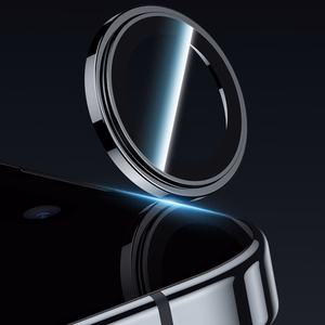 Benks Grūdintas stiklas Glass Warrior metalinis objektyvo apsauginis stiklas kamerai Iphone 17 (lęšio 2 vnt.) juodas