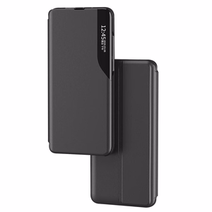 Dėklas telefonui Samsung Galaxy A24 4G iš eko odos su stovu mėlynas