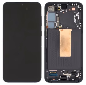 LCD ekranas Samsung S916 S23+ 5G su lietimo ekranu ir rėmeliu Phantom Black originalus (naudotas Grade A)