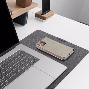 Флип-чехол для Xiaomi Redmi NOTE 8 PRO Luna Book Gold серебряный