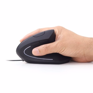 GEMBIRD MUS-ERGO-01 ergonominė optinė USB Type-A pelė, juoda