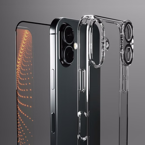 Набор SBS с технологией D3O для iPhone 16 - чехол + стекло для экрана и камеры - прозрачный