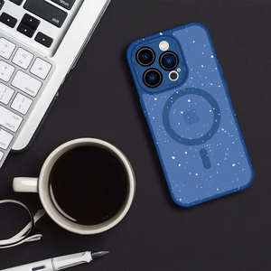 Tel Protect magnetinis Splash matinės tekstūros dėklas Iphone 15, tamsiai mėlynas