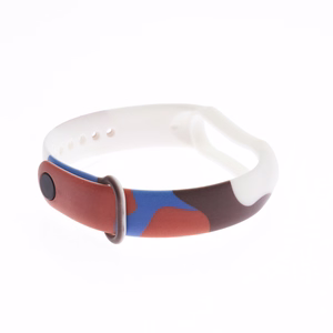Ремешок Moro для Xiaomi Mi Band 3 / 4 силиконовый браслет узор 8