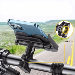 Wozinsky metal bicycle phone laikiklis, scooters juodas (WBHBK3)
