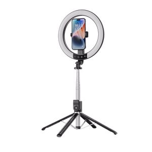 Blavec Селфи-кольцо лампа Aura LED Ring P-55 25cm штатив + пульт дистанционного управления + 2,3 метра (RLP55-TRB23) чёрное