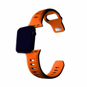Силиконовый ремешок 3mk для Apple Watch, 38/40/41/42 mm, оранжевый, малый размер