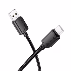 Кабель USB A to USB C Hoco 3A 1 m X113 черный
