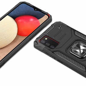 Wozinsky Ring Armor прочный гибридный чехол + магнитный держатель для Samsung Galaxy A03s синий