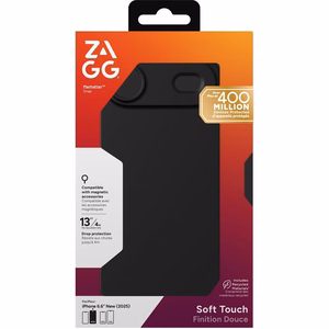 Dėklas telefonui ZAGG MANHATTAN SNAP suderinamas su MagSafe IPHONE 17 Air juodas