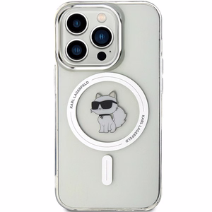 Karl Lagerfeld IML Choupette MagSafe dėklas iPhone 13 Pro Max - permatomas