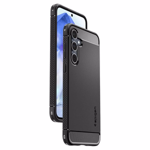 Spigen Rugged Armor case for Samsung Galaxy A55 5G, matte black