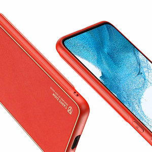 Dux Ducis Yolo элегантный чехол из экологической кожи для Samsung Galaxy S22+ (S22 Plus) красный