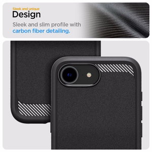 Spigen Rugged Armor MagSafe Dėklas telefonui iPhone 16e - juodas