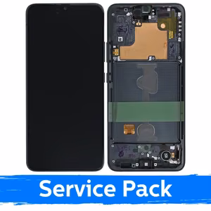 LCD дисплей для Samsung A908 A90 5G 2019 чёрный с рамкой (Service Pack)