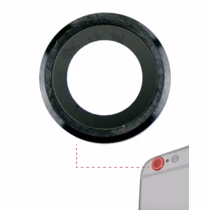 Rear Camera Lens Compatible With Apple iPhone 6 / 6S Rear Camera Lens Black