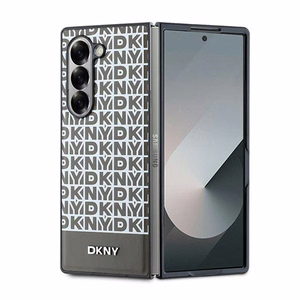 DKNY Repeat Pattern Bottom Stripe Чехол для Samsung Galaxy Z Fold 6 - коричневый