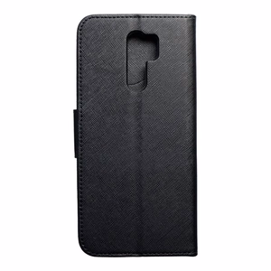 FANCY knyginis dėklas telefonui XIAOMI Redmi 9 juodas