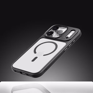 Чехол Rock Guard Lens Protection Series Magnetic для iPhone 17 Air прозрачно-чёрный