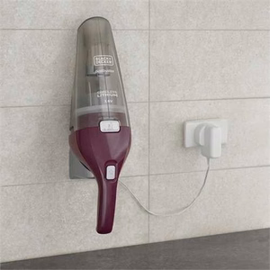 BLACK+DECKER NVC115W – bagless handheld vacuum cleaner, grey/purple