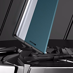 Sleep Case Pro dėklas telefonui Samsung Galaxy S23+ su atverčiamu stovu juoda