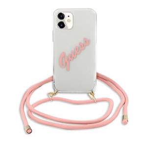Guess GUHCP12SCRTVSPI iPhone 12 mini 5.4" pink/pink hardcase Script Vintage