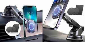 Magnetinis telefono laikiklis automobiliui LISEN tvirtinamas prie prietaisų skydelio