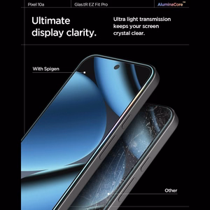 Spigen Glas.tR EZ Fit Pro 2-Pack Tempered Glass Screen Protector for Google Pixel 10A
