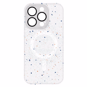 Tel Protect magnetinis Splash matinės tekstūros dėklas Iphone 15 Plus, baltas